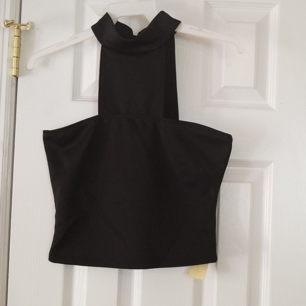 Black crop top